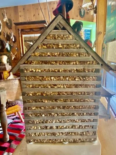 Large Adirondack Log and Stone House Model