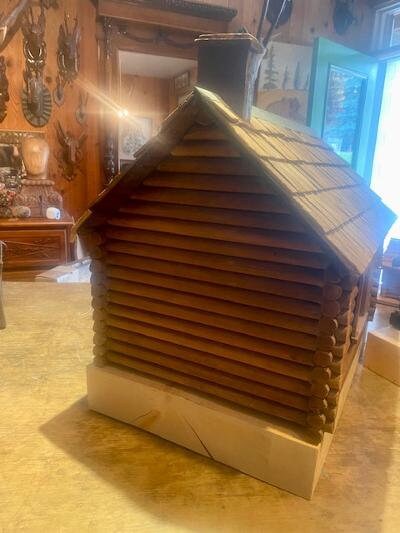 Large Adirondack Log Cabin Model House