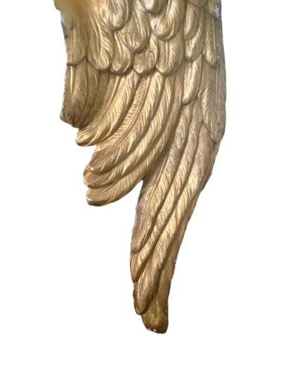 18th Century Carved Wood Angel Wings, Gilded over Gesso, 40"