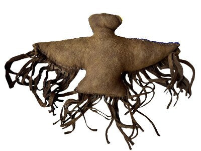 Native American Beaded Eagle Fetish Amulet, 1950s