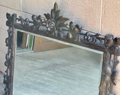 Beautiful Black Forest Beveled Mirror