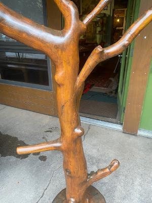 Rustic Tree Coat Rack, Hall Tree Stand, Log Base