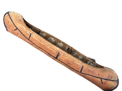 Large Birch Bark Model Canoe, 1940