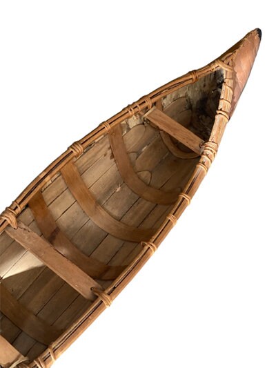 Large Birch Bark Model Canoe, 1940