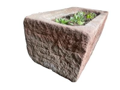 Large Stone Animal Trough Planter