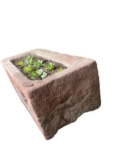 Large Stone Animal Trough Planter