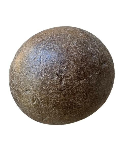 Pair of Antique Wood Bowling Balls, Primitive Wooden Sports Balls