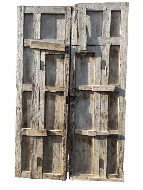 Pair of Spanish Doors, Santa Fe Style Double Doors, Door Within a Door
