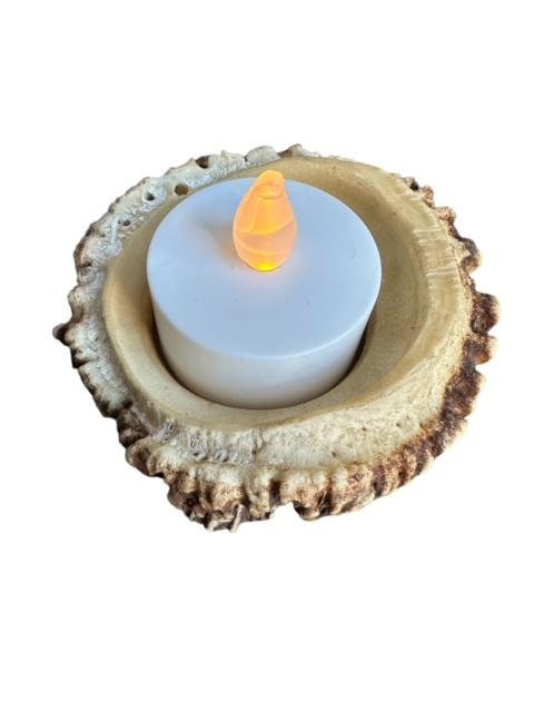 Antler Rosette Candle Holder, Holds Tea Lights