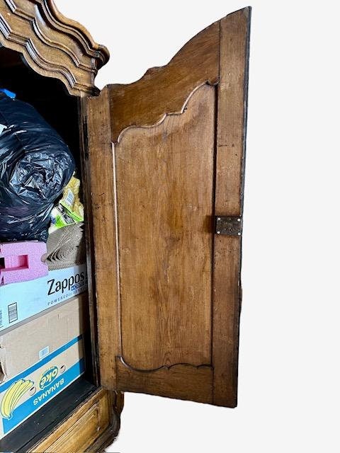 Large Antique French Armoire with Drawers in Base, Shipping is Additional