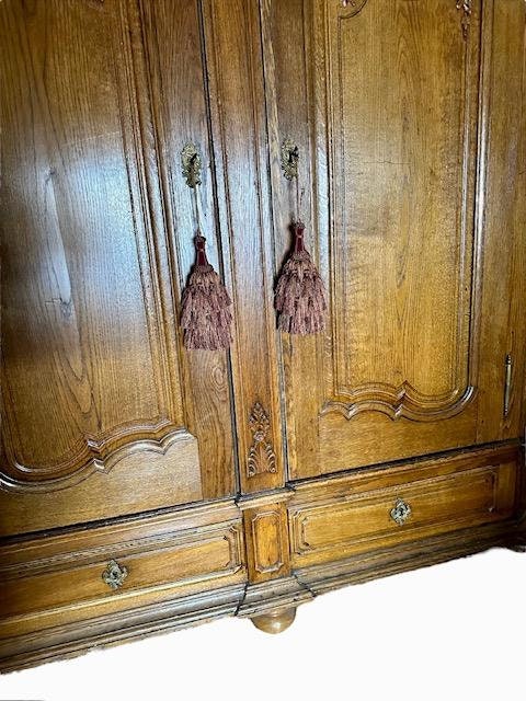 Large Antique French Armoire with Drawers in Base, Shipping is Additional