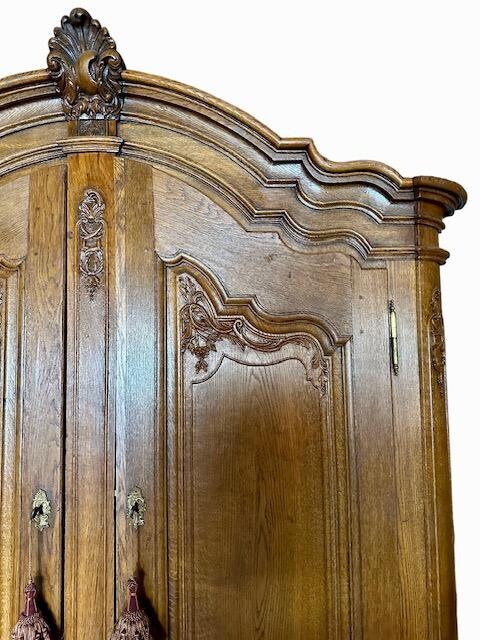 Large Antique French Armoire with Drawers in Base, Shipping is Additional