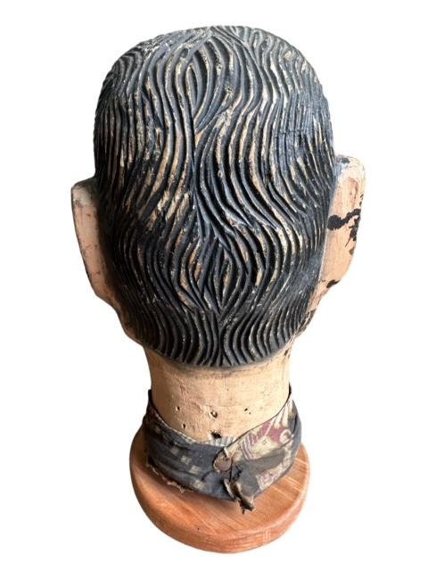 4 Antique Carnival Game Heads Ring Toss Charlie Chaplin