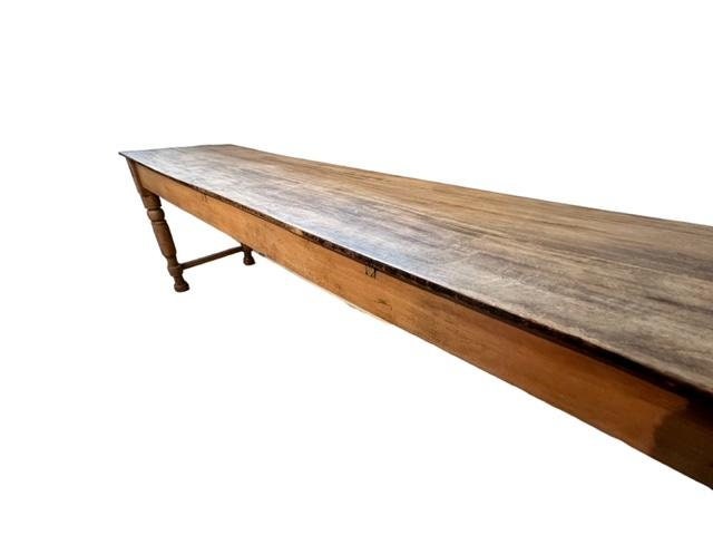 Long Antique Spanish Farm Table, 100 Inches