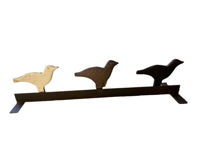 Carnival Shooting Gallery Target, 3 Birds on Custom Stand, Knock-Down