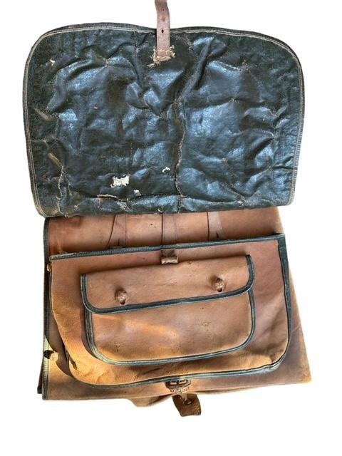 Antique Hunters Leather Bag Man Bag