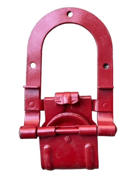 Set of 6 Antique Horseshoe Barn Door Rollers, Refurbished