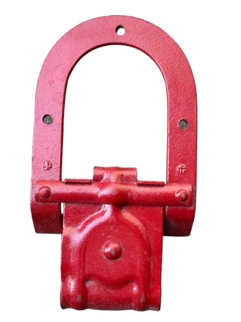 Set of 6 Antique Horseshoe Barn Door Rollers, Refurbished