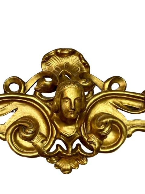 Pair of Carved Gilded Valances from Austrian Castle, 19th Century