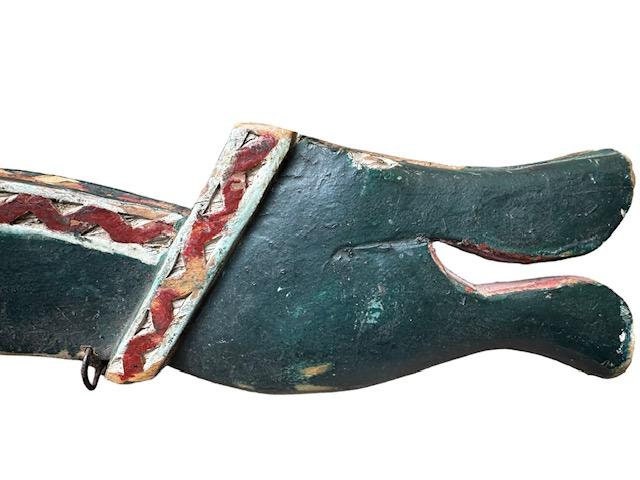 Austrian Folk Art Head of Dragon Scythe Handle Alois Erlacher