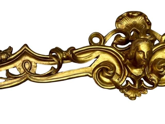 Pair of Carved Gilded Valances from Austrian Castle, 19th Century