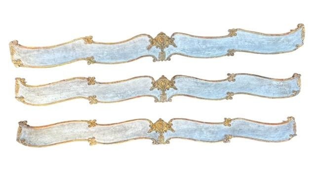Trio of 19th Century French Chateau Valances