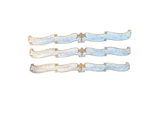 Trio of 19th Century French Chateau Valances