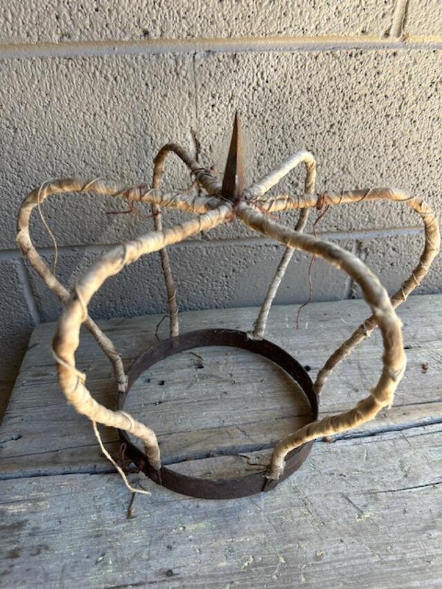 Antique Madonna Crown, Devotional Folk Art, 19th Century