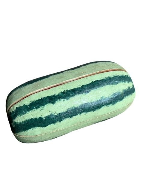 David Alvarez Signed Watermelon Slice Sculpture, Santa Fe Folk Art, 1980s