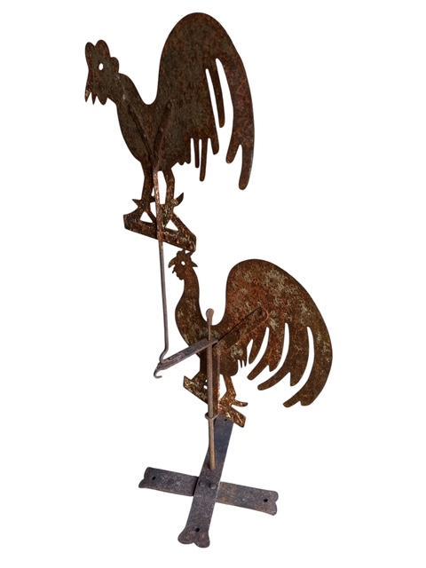 Antique Double Rooster Weathervane