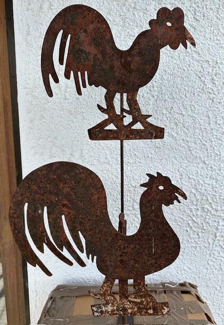 Antique Double Rooster Weathervane