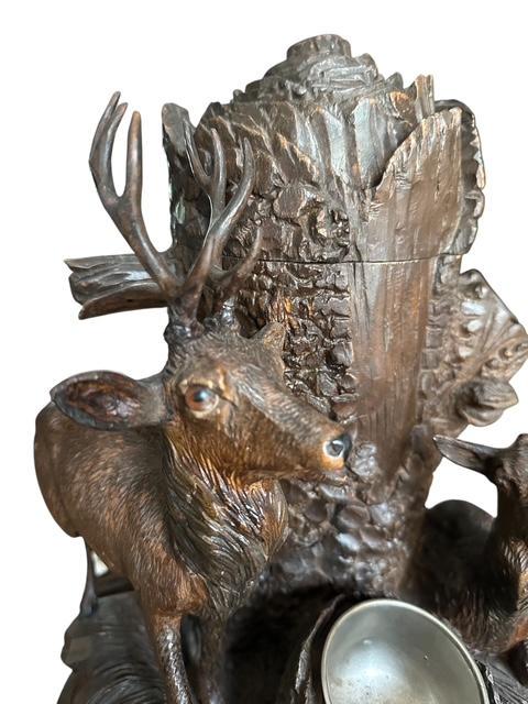 Antique Black Forest Humidor, Mountain Goats