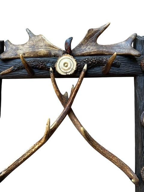 German Antique Antler Hat Coat Rack, 1900s