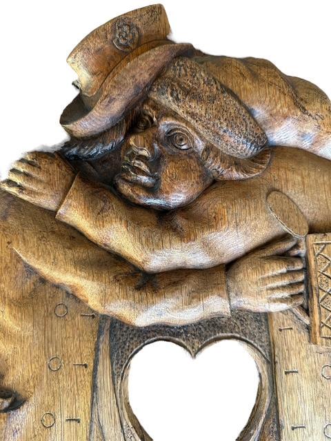Bavarian Wood Carving with Heart, Architectural Element