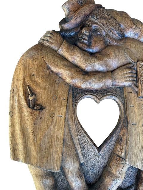 Bavarian Wood Carving with Heart, Architectural Element