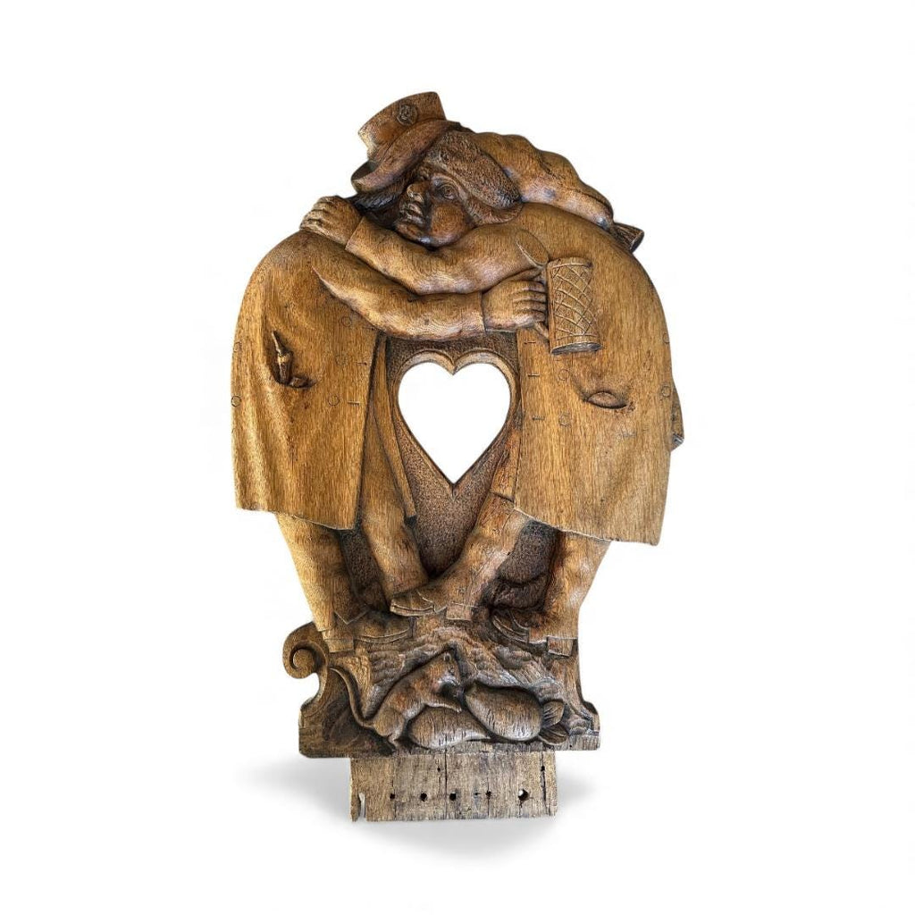 Bavarian Wood Carving with Heart, Architectural Element