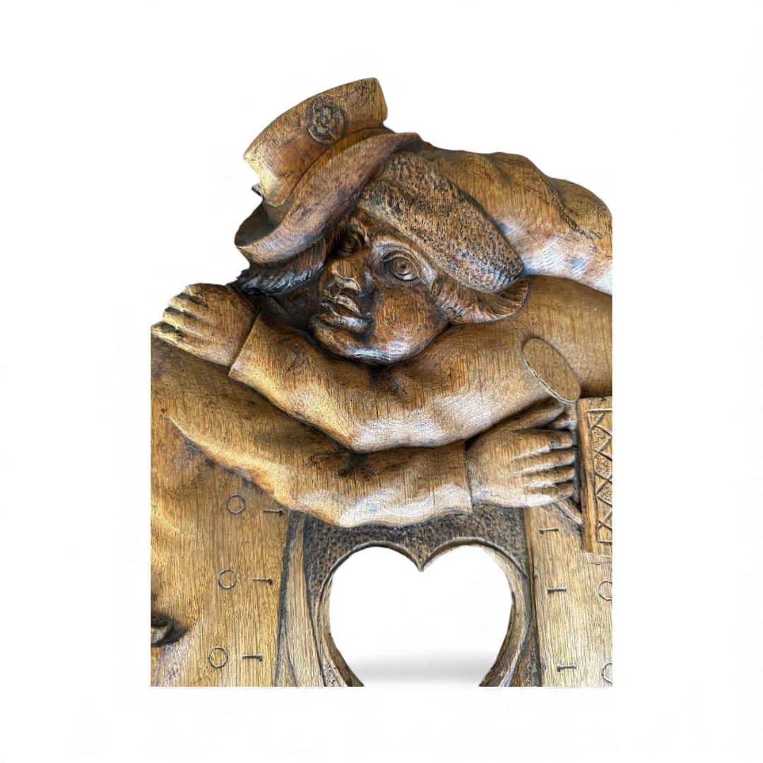 Bavarian Wood Carving with Heart, Architectural Element