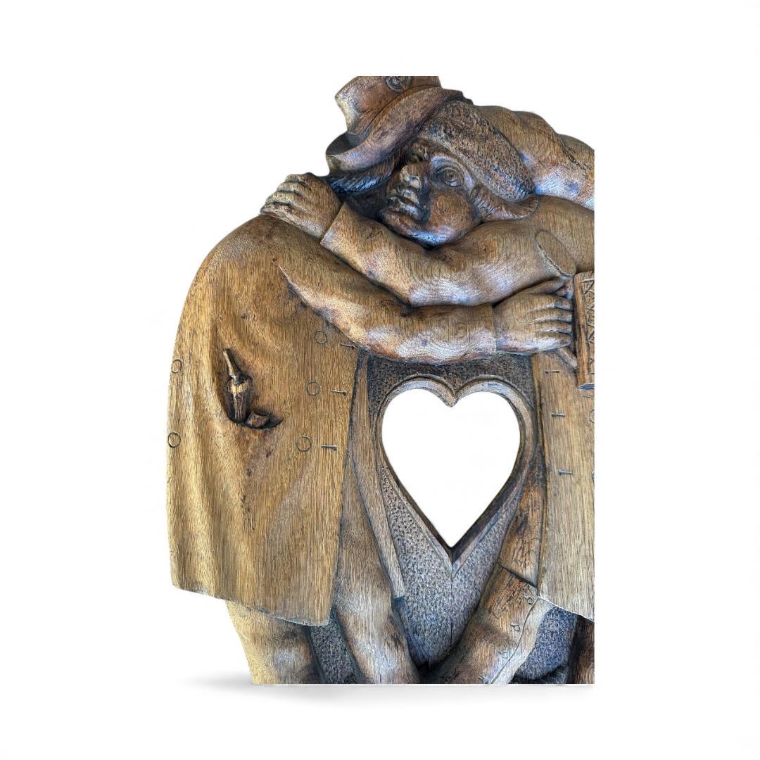Bavarian Wood Carving with Heart, Architectural Element