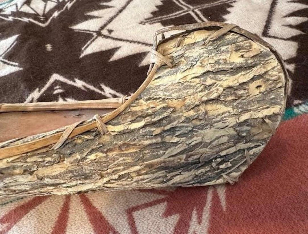 Bark Canoe Model, Adirondack Style, Wall or Shelf Display