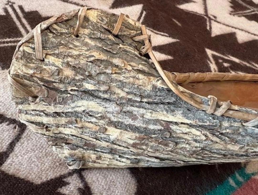 Bark Canoe Model, Adirondack Style, Wall or Shelf Display
