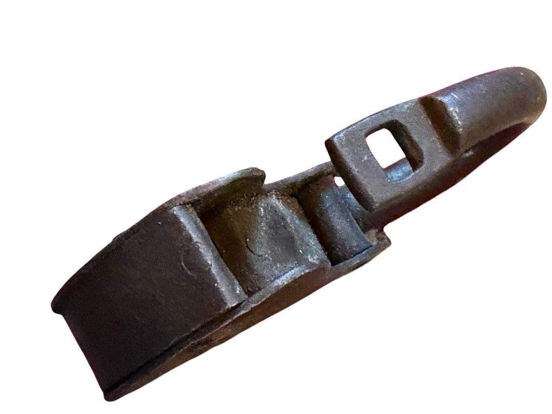 Antique Heavy Duty Forged Iron Padlock with Key, 19th Century