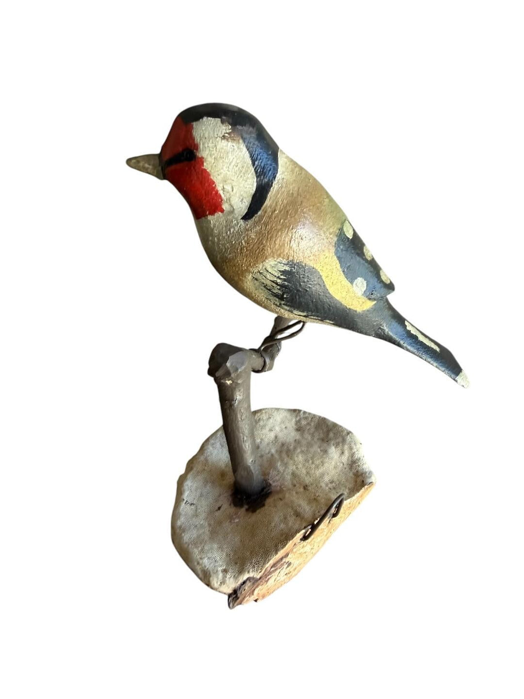 Austrian Folk Art Carved Wood Bird #73, 1930s