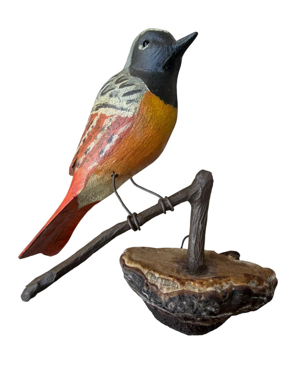 Wood Carved Austrian Bird Vintage #66