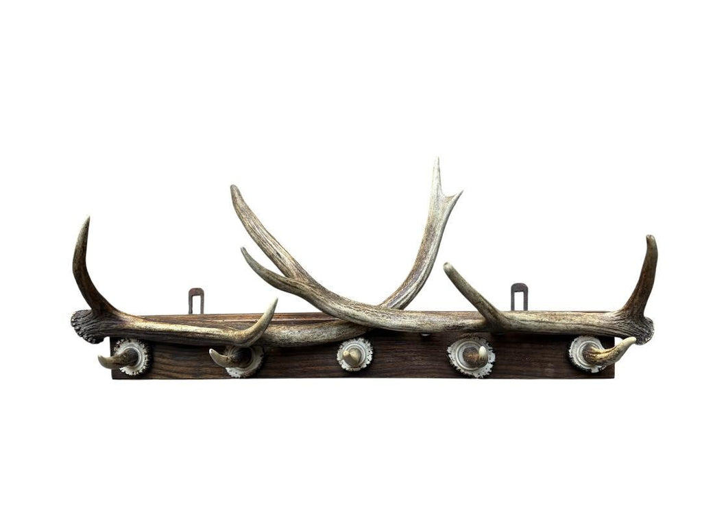 German Antler Hanging Rack, 29 Inches Long, 1950s