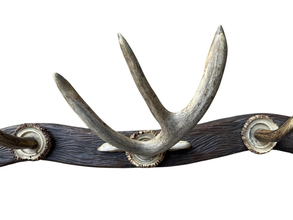 German Antler Hanging Rack, 32 Inches Long, 1950s