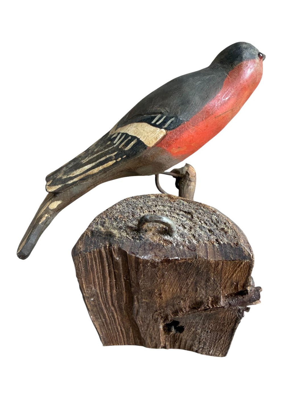 Austrian Folk Art Carved Wood Bird #79, 1930s