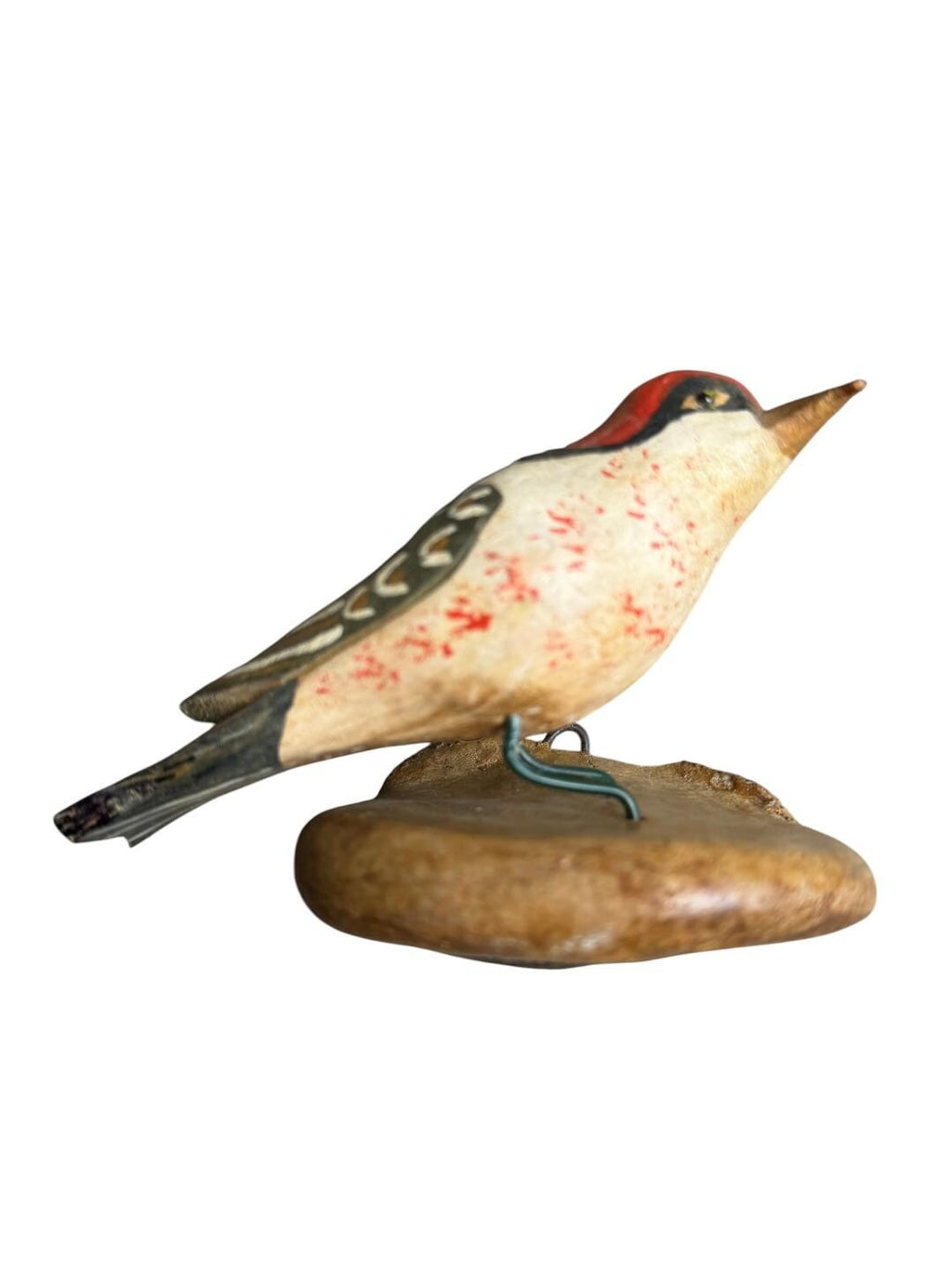 Austrian Folk Art Carved Wood Bird #81, 1930s