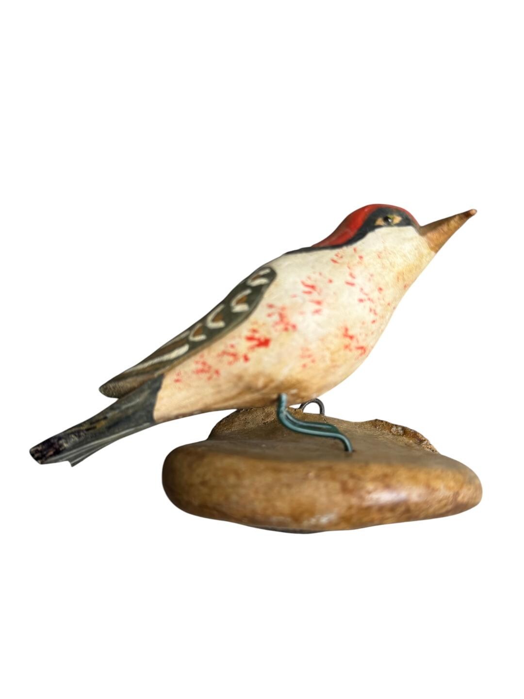Austrian Folk Art Carved Wood Bird #81, 1930s