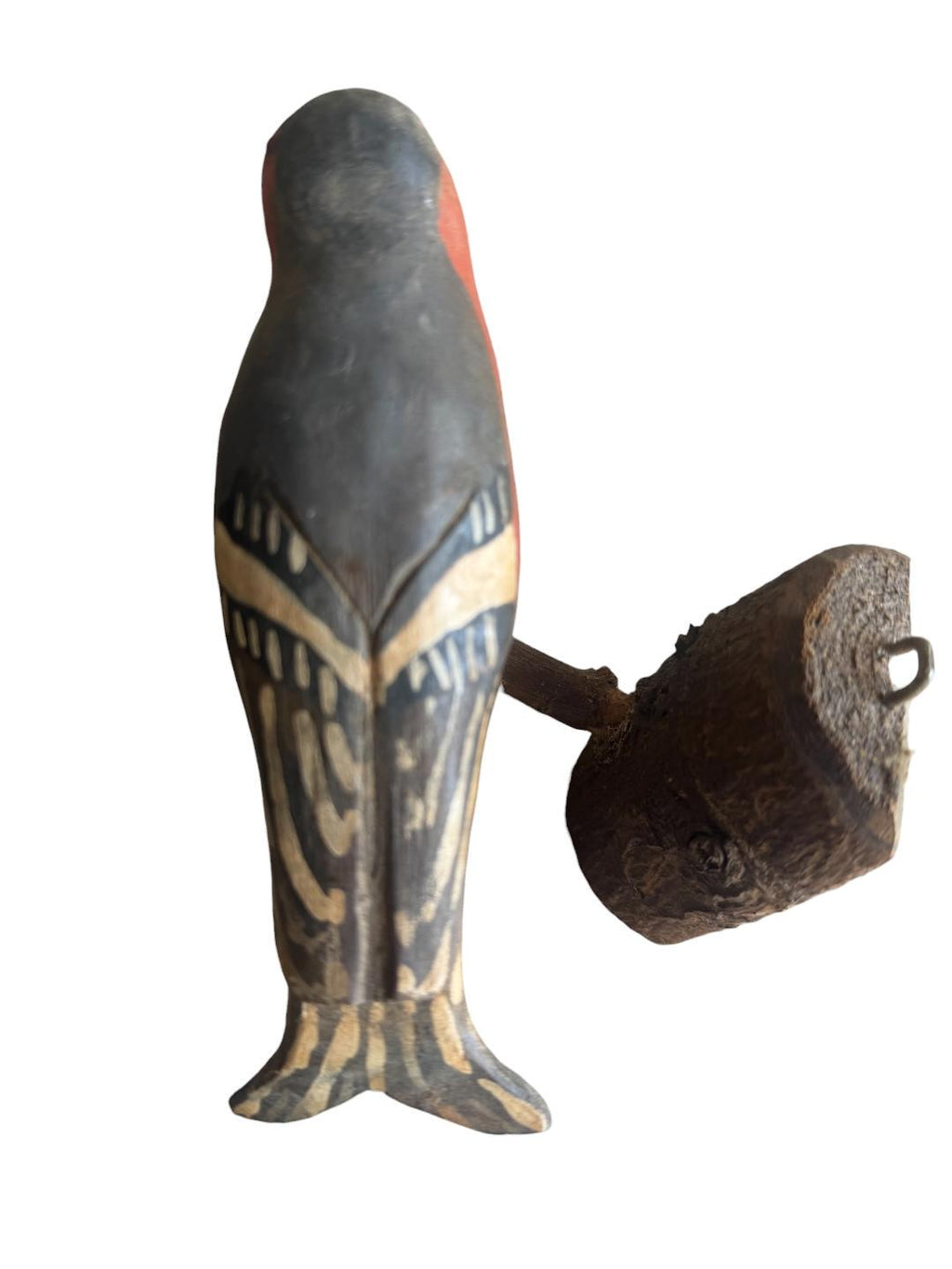 Austrian Folk Art Carved Wood Bird #79, 1930s