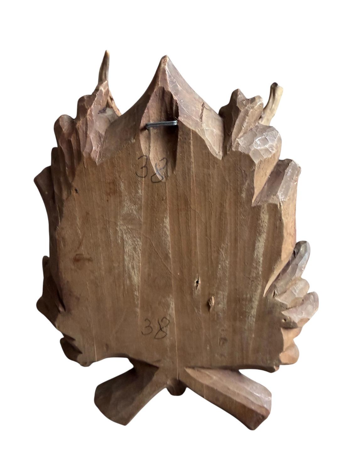 Roe Deer Trophy 183, Black Forest Antlers, Acorn Oak Leaf Plaque